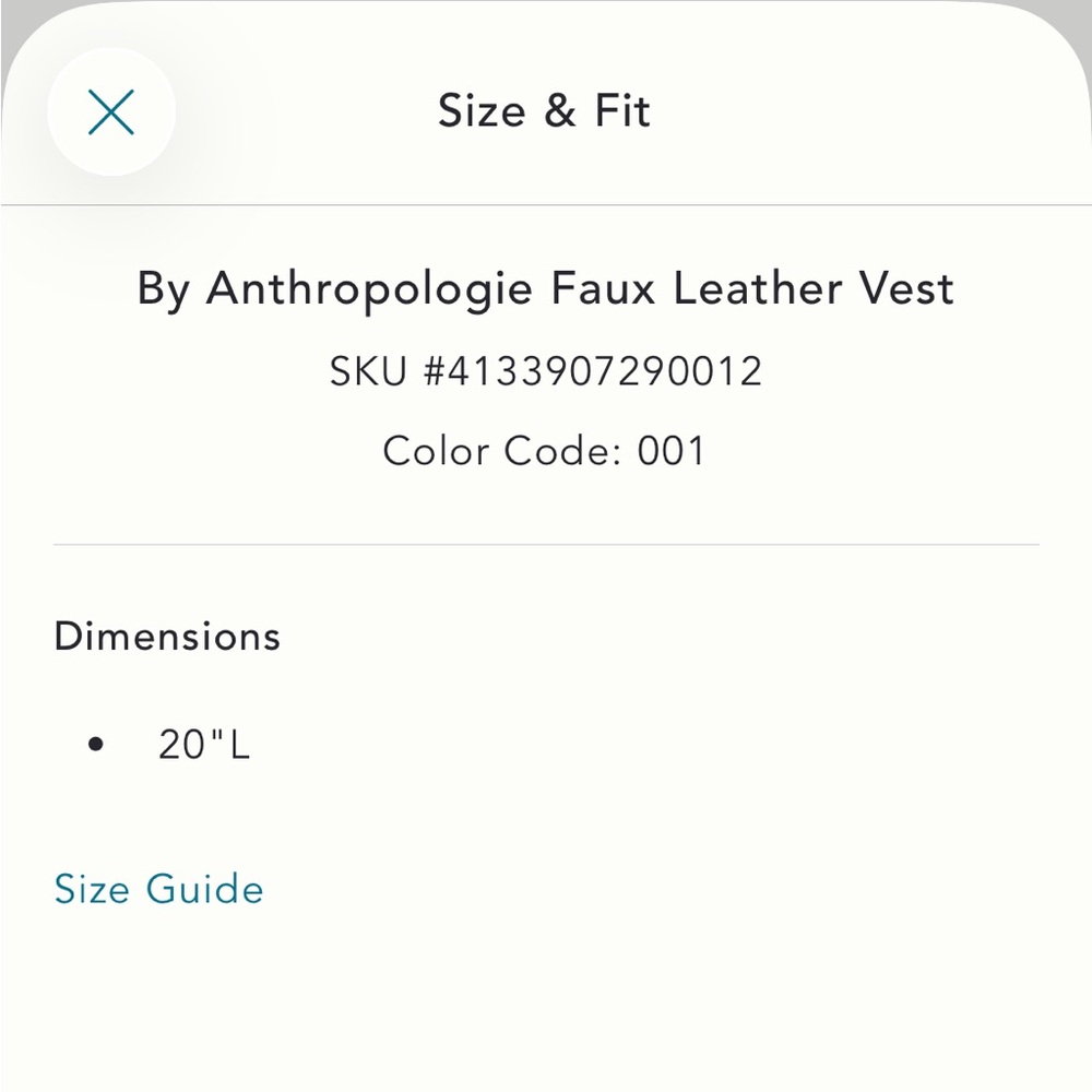Anthropologie Faux Leather Crop Puffer Vest - Picture 7 of 12